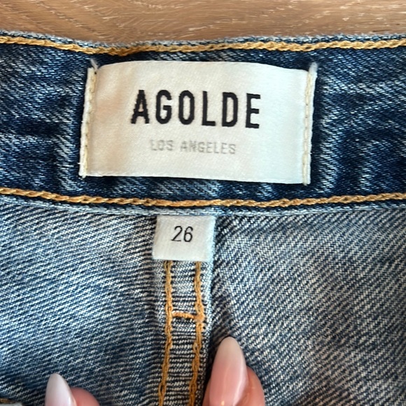 Agolde jeans Riley high-rise straight crop - Picture 4 of 5